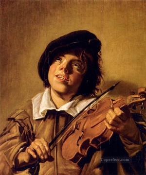 ヴァイオリンを弾く少年の肖像 オランダ黄金時代 フランス・ハルス Oil Paintings